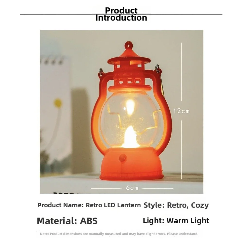 Black Halloween Trick or Treat Mini Vintage Style LED Battery Lantern Decor NEW